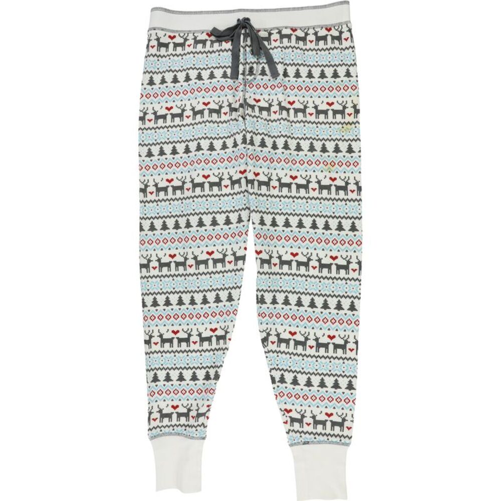 P.J. Salvage Womens Fair Isle Pajama Sweatpants, Multicoloured, M, DM